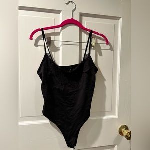 Black lace bodysuit